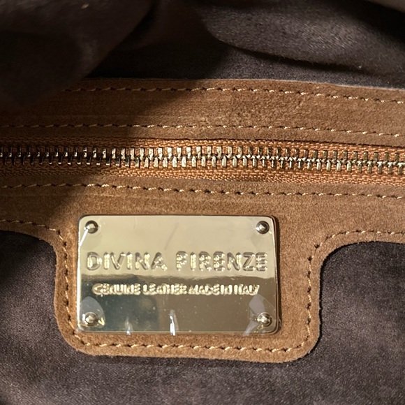 Viral on TikTok DIVINA FIRENZE Cuoio Italian Suede Slouchy Knot Hobo Bag - Picture 6 of 6